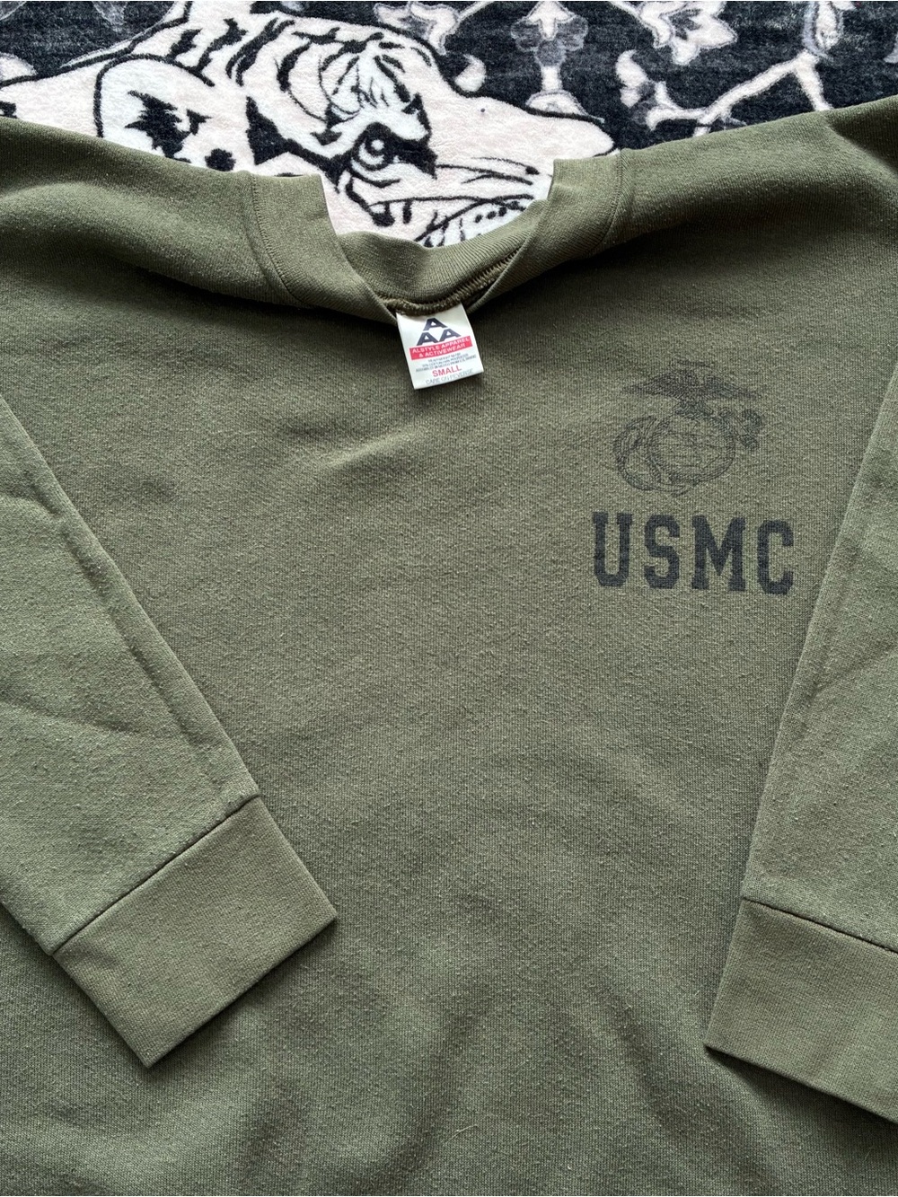 000 - VINTAGE 90s USMC UNITED STATES MARINES CORPS MILITARY SWEATSHIRT